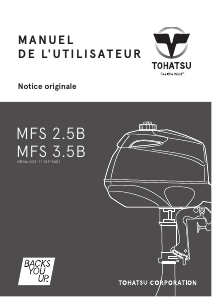 Mode d’emploi Tohatsu MFS 2.5B (EU Model) Moteur hors-bord