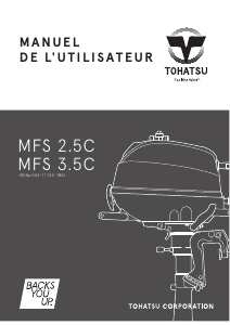 Mode d’emploi Tohatsu MFS 3.5C Moteur hors-bord