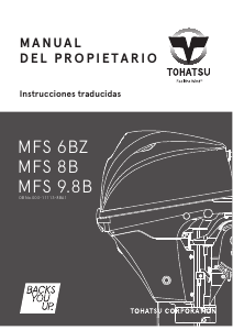 Manual de uso Tohatsu MFS 9.8B Motor fuera de borda