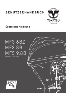 Bedienungsanleitung Tohatsu MFS 9.8B Aussenborder