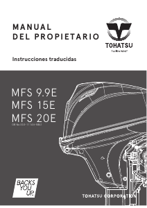 Manual de uso Tohatsu MFS 9.9E (EU Model) Motor fuera de borda