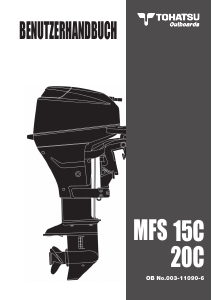 Bedienungsanleitung Tohatsu MFS20C Aussenborder