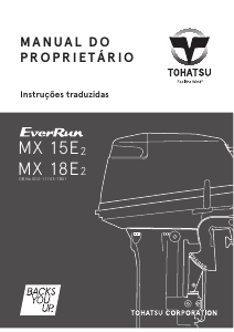Manual Tohatsu MX 15E2 Motor de popa