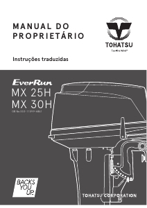 Manual Tohatsu MX 25H Motor de popa
