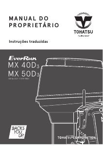 Manual Tohatsu MX 40D3 Motor de popa