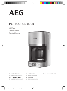 Manual AEG KF5700 Máquina de café