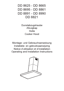 Handleiding AEG DD8861 Afzuigkap