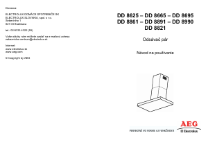 Návod AEG DD8861 Digestor