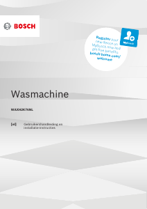 Handleiding Bosch WAXH2K76NL Wasmachine