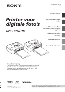 Handleiding Sony DPP-FP90 Fotoprinter