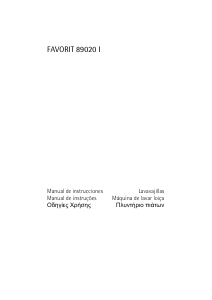 Manual de uso AEG F89020I Lavavajillas