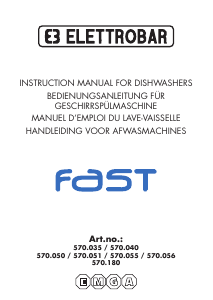Manual Elettrobar Fast Dishwasher