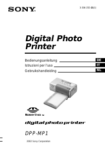 Bedienungsanleitung Sony DPP-MP1 Fotodrucker