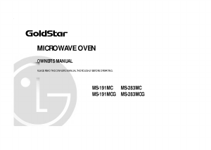 Manual Goldstar MS-283MCG Microwave
