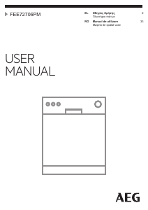Manual AEG FEE72706PM Maşină de spălat vase