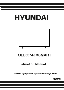 Használati útmutató Hyundai ULL55740GSMART LED-es televízió