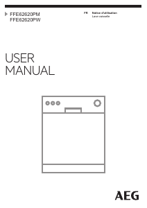 Mode d’emploi AEG FFE62620PW Lave-vaisselle