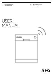 Manuale AEG FSE73768P Lavastoviglie