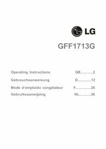 Manual LG GFF1713GB Freezer