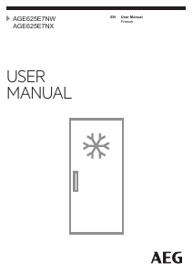 Manual AEG AGE625E7NW Freezer