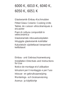 Bedienungsanleitung AEG 6000K-BN Kochfeld