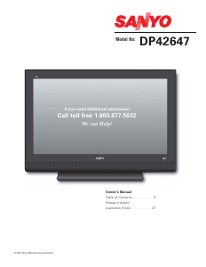 Manual Sanyo DP42647 LCD Television