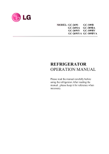 Manual LG GC-269SV Combina frigorifica
