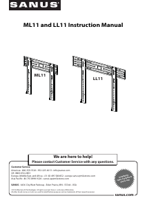 Bedienungsanleitung Sanus LL11 Wandhalterung