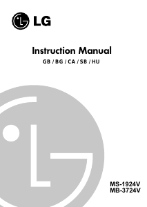 Manual LG MB-3724V Microwave