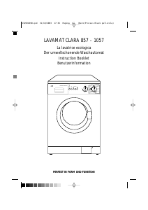 Manuale AEG CLARA857 Lavatrice