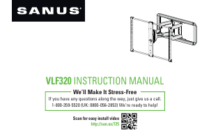 Manual Sanus VLF320 Wall Mount