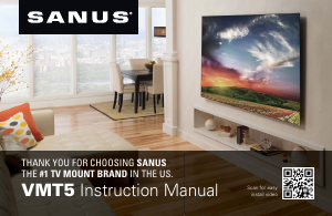 Manual Sanus VMT5 Wall Mount