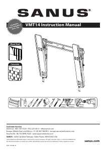 Manual de uso Sanus VMT14 Soporte de pared