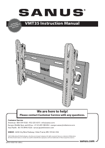 Manual Sanus VMT35 Suporte de parede