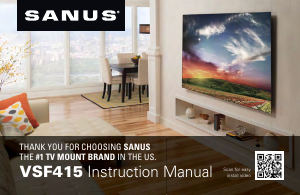 Manual Sanus VSF415 Wall Mount