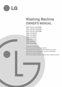 Manual LG WD-14378FDM Washing Machine