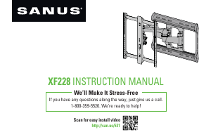 Manual Sanus XF228 Wall Mount