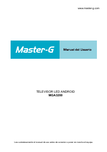 Manual de uso Master-G MGA3200 Televisor de LED