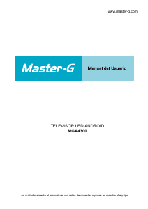 Manual de uso Master-G MGA4300 Televisor de LED