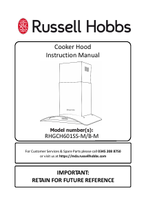 Manual Russell Hobbs RHGCH601B-M Cooker Hood