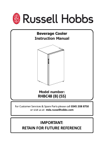 Handleiding Russell Hobbs RHBC48SS Koelkast