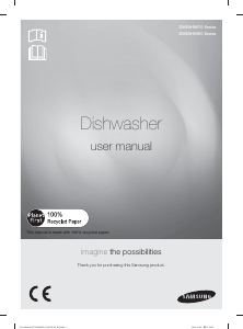 Manual Samsung DW60HDK50FS/SA Dishwasher