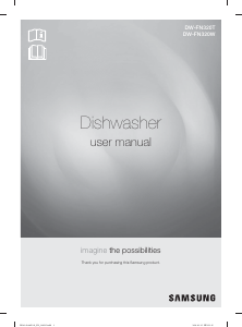 Manual Samsung DW-FN320T/XFA Máquina de lavar louça