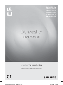 Manual Samsung DW60H6050FW/MA Dishwasher