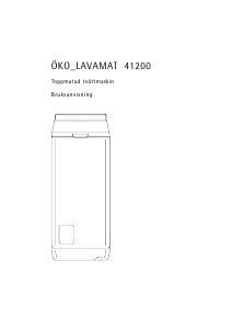 Bruksanvisning AEG LAV41200 Tvättmaskin