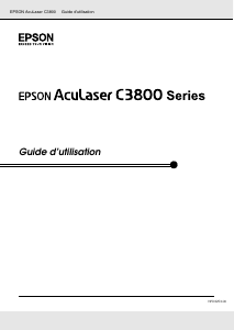 Mode d’emploi Epson AcuLaser C3800DN Imprimante