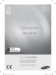 Manual Samsung DW-UG720T/XSA Dishwasher