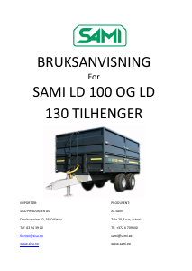 Bruksanvisning SAMI LD 100 Tilhenger