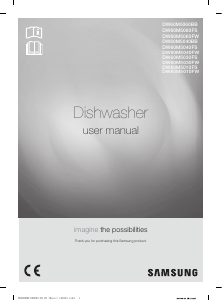 Manual Samsung DW60M5040FS/MF Dishwasher