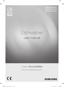 Manual Samsung DW60M5042FW/TL Dishwasher